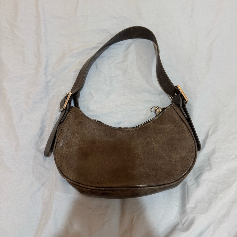 Grey Stone Shoulder Bag